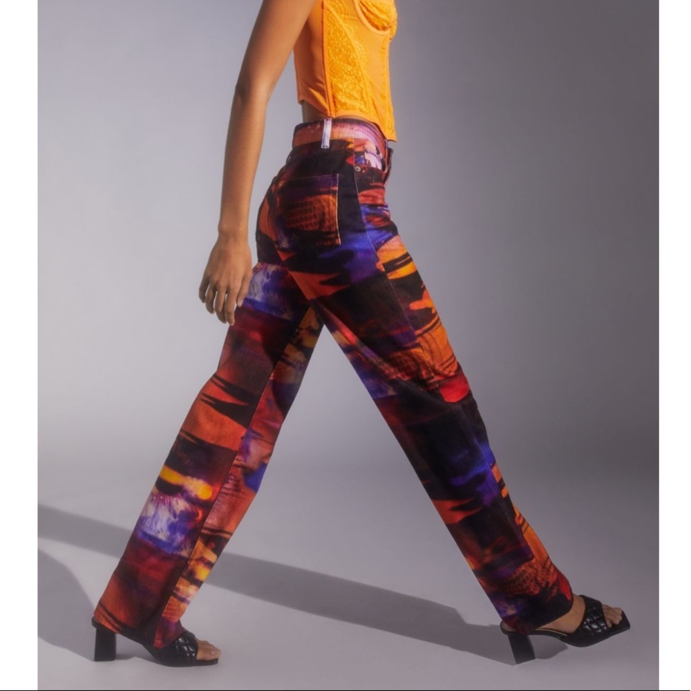 Jaded London Printed BF Jeans